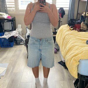 Light Wash Retro Low Rise Jorts